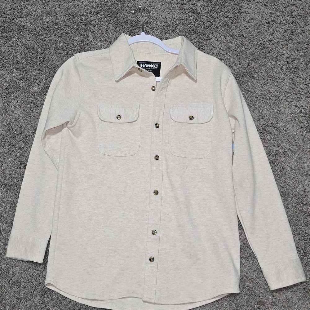 Tony Hawk Boy's Shirt Size M (10-12) NEW Oatmeal Heather Knit